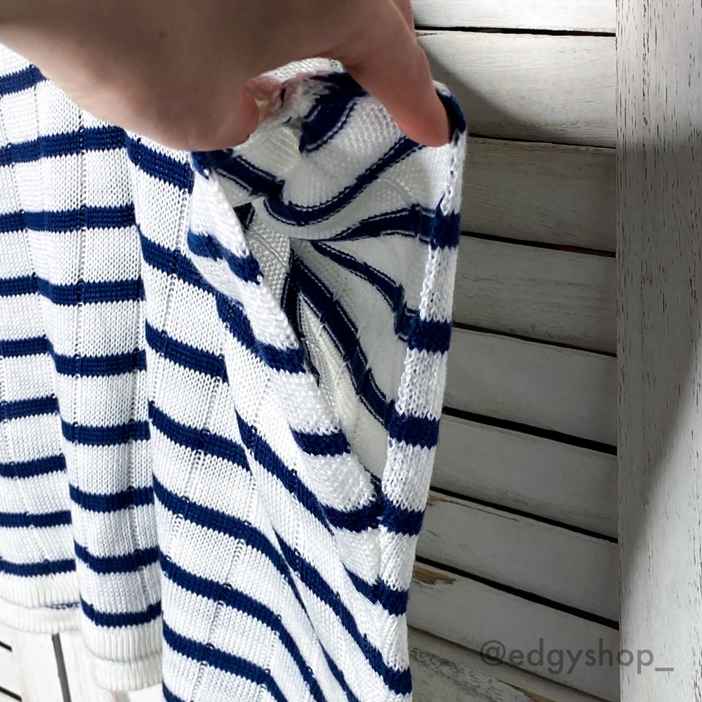 LF | Millau Crop Boxy S/S Striped Sweater - Picture 4 of 7